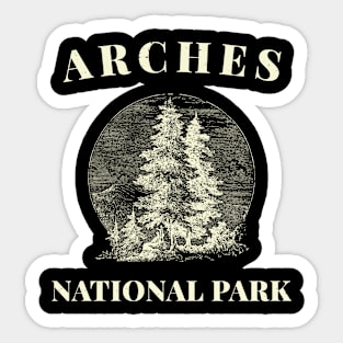 Arches National Park Vintage Sticker